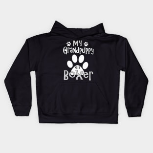 Dog Gifts and Ideas - Grandpuppy is a Boxer Kids Hoodie